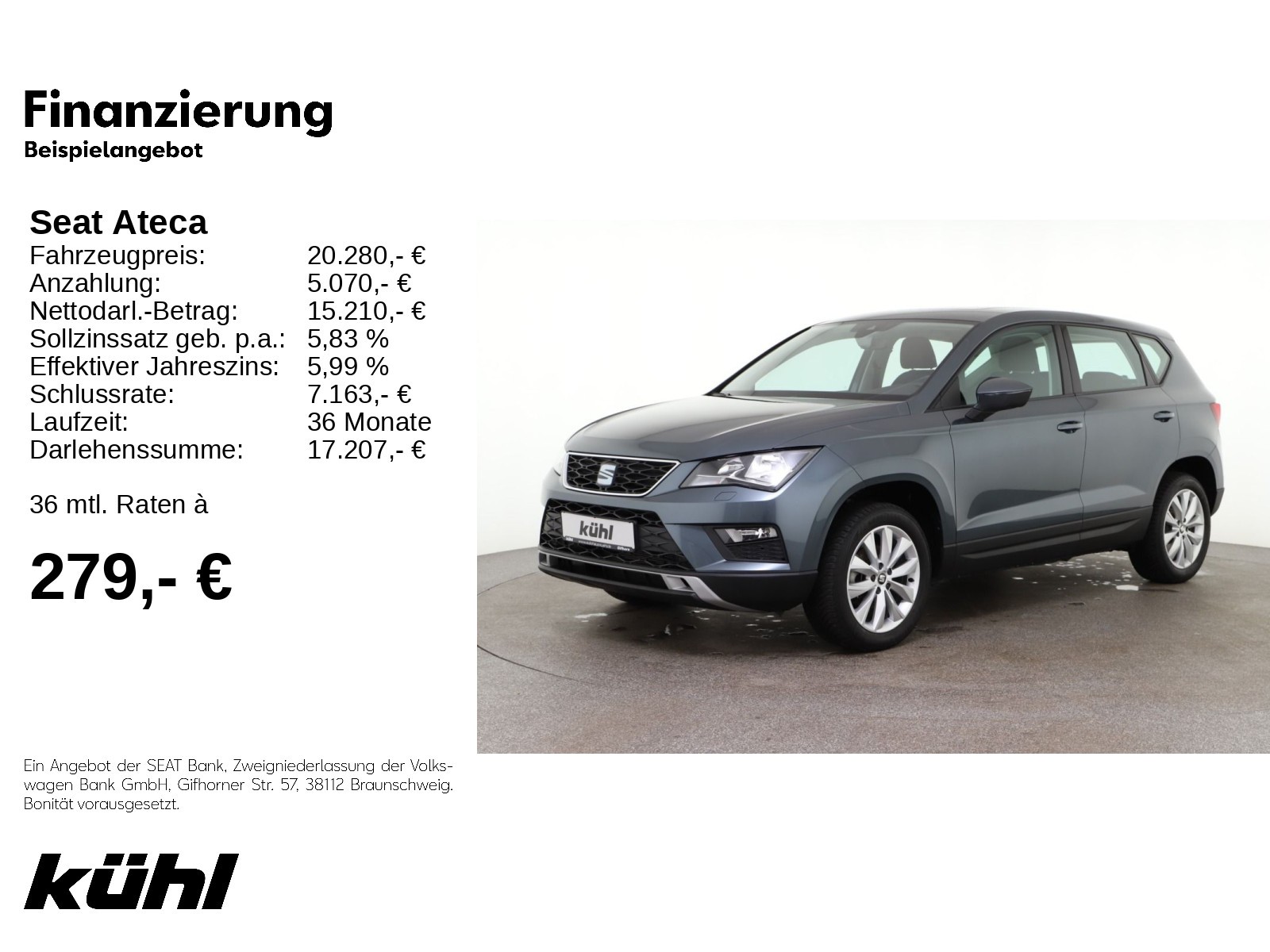 Ateca 1.0 TSI Style LED Pano