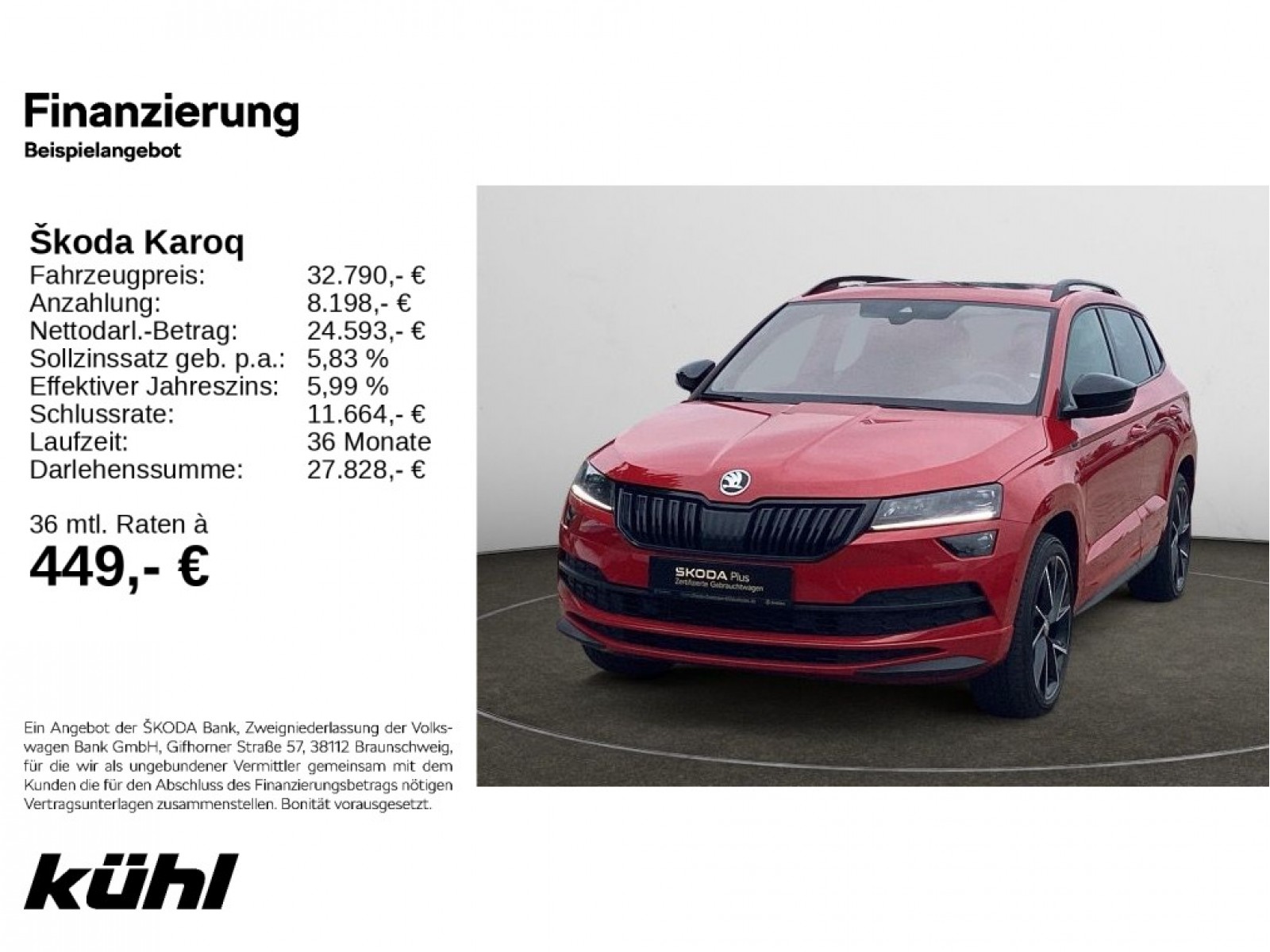 Karoq 2.0 TDI DSG 4x4 Sportline Navi, AHK, Pano