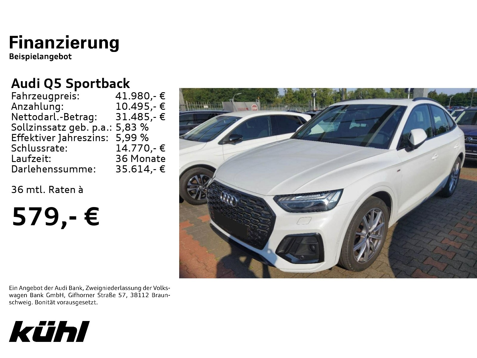 Q5 Sportback 55 TFSI e Q Tip S line LED Luft ACC 360° Navi AHK