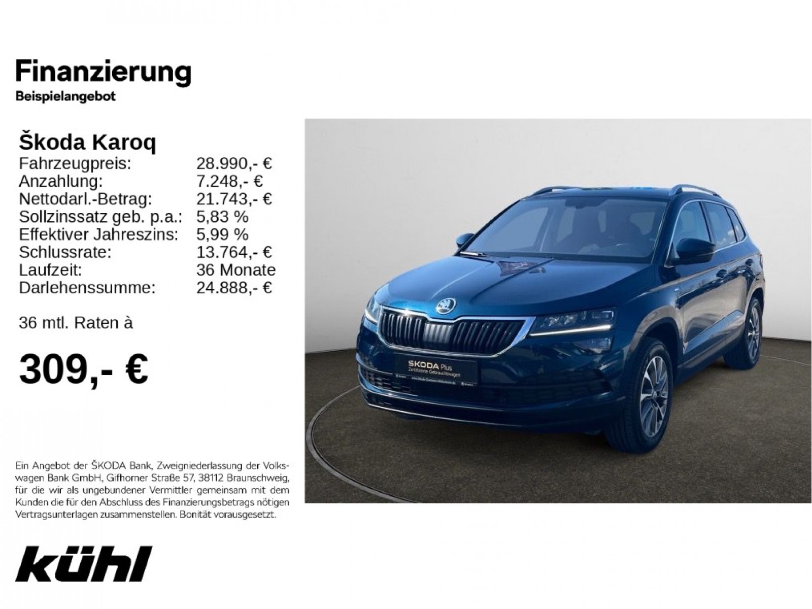Karoq 2.0 TDI DSG 4x4 Clever Navi,AHK,Kamera