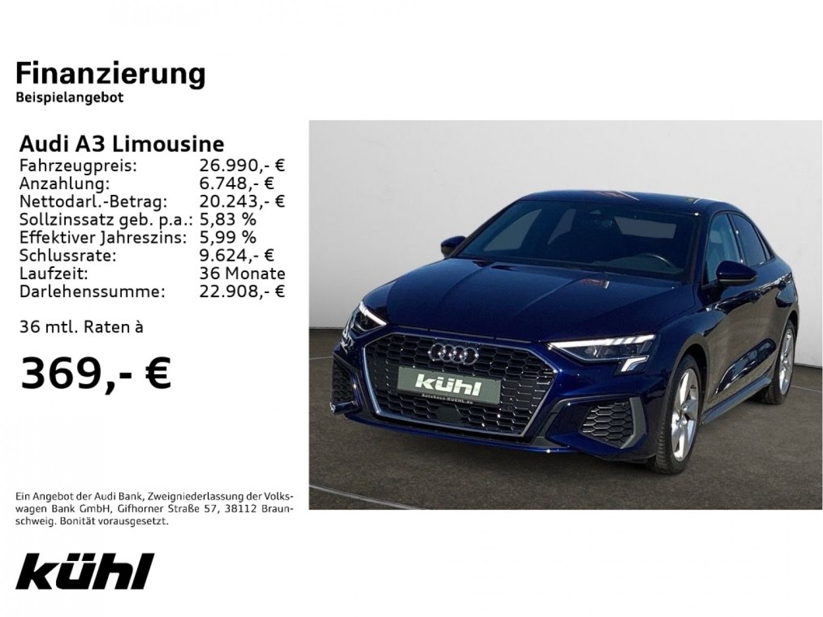 A3 Limousine 1.0 TFSI S-tronic S line Navi,AHK,Bang & Olufsen